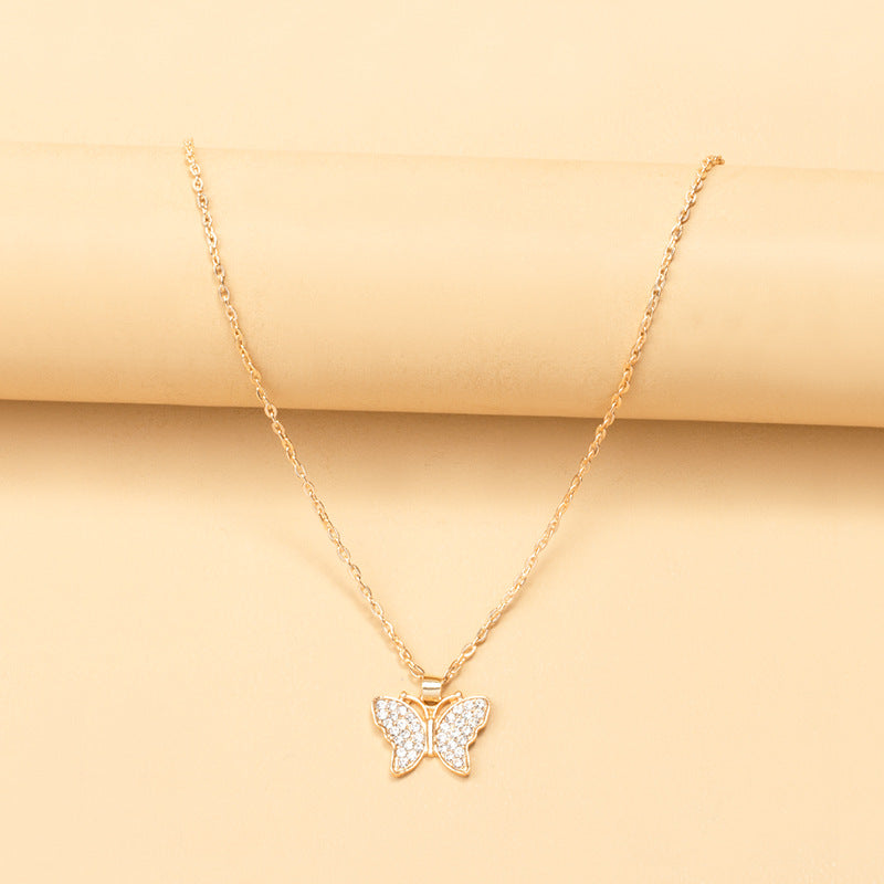 Butterfly Necklace For Women Clavicle Chain Pendant Jewelry