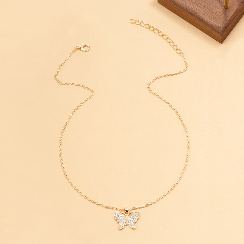 Butterfly Necklace For Women Clavicle Chain Pendant Jewelry