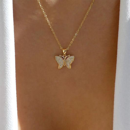 Butterfly Necklace For Women Clavicle Chain Pendant Jewelry