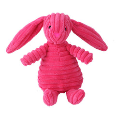Dog Chew Toy: Animal Plush Squeaker & Rope