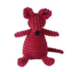 Dog Chew Toy: Animal Plush Squeaker & Rope