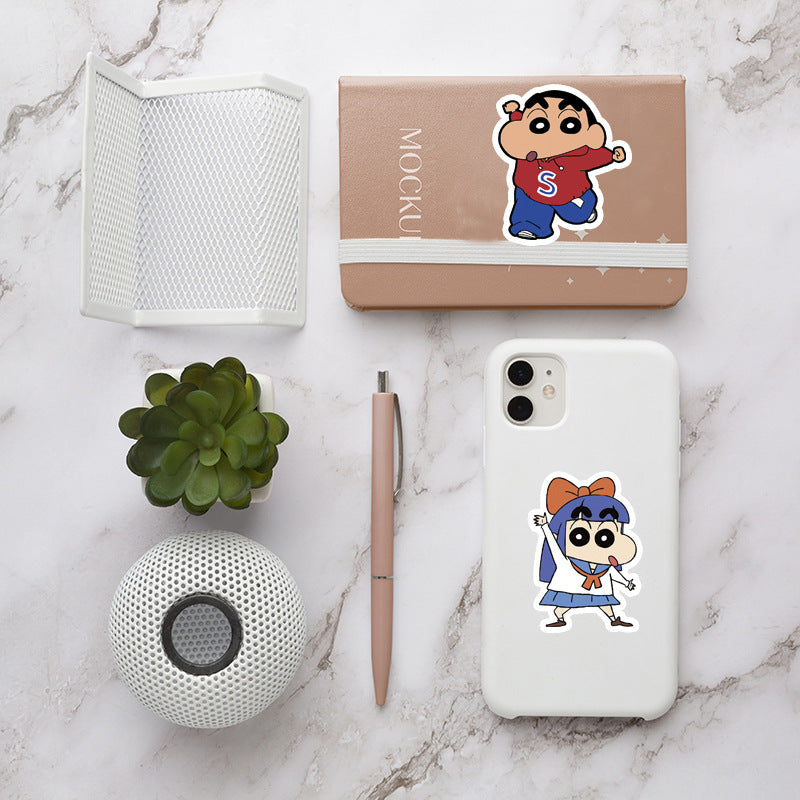 50pcs Shin Chan Graffiti Stickers for DIY Stationery and Computers
