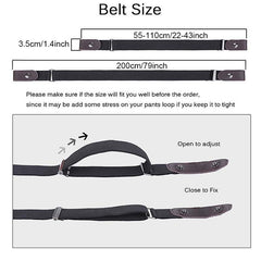 Elastic Waist Belt No Buckle for Men No Bulge No Hassle Belt