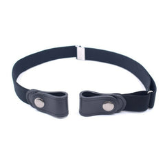 Men's No Buckle Elastic Waist Belt Casual Adjustable Elastic Buckle Belt