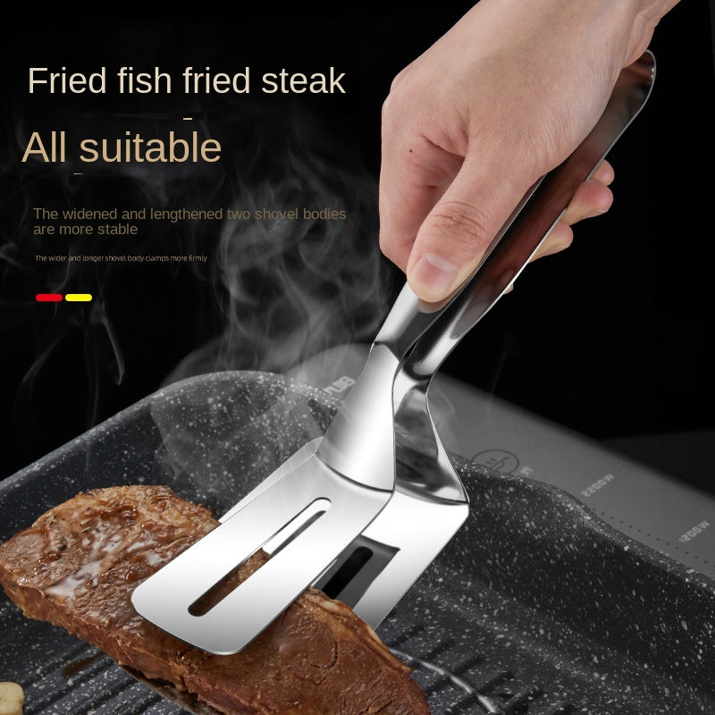 Stainless Steel Food Tongs for BBQ Bread Fish Kitchen Outdoor Cooking