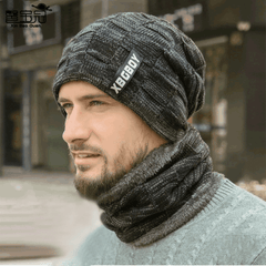 Men's Mature Teddy Knit Halter Set