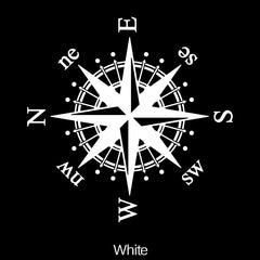 Compass Reflective Vinyl Car Sticker Decal for Vehicles Trucks Bumpers Windows L