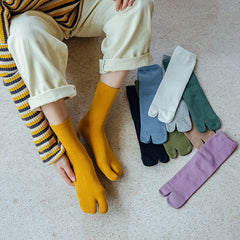 Crew Socks Solid Toe Socks Women's Stockings