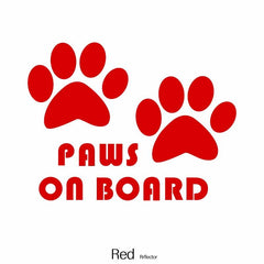 Dog Paws Car Stickers Reflective JDM Style Vinyl Decals