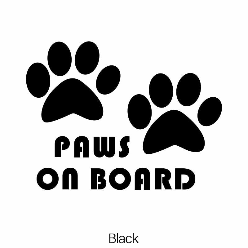 Dog Paws Car Stickers Reflective JDM Style Vinyl Decals