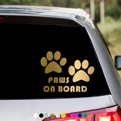 Dog Paws Car Stickers Reflective JDM Style Vinyl Decals