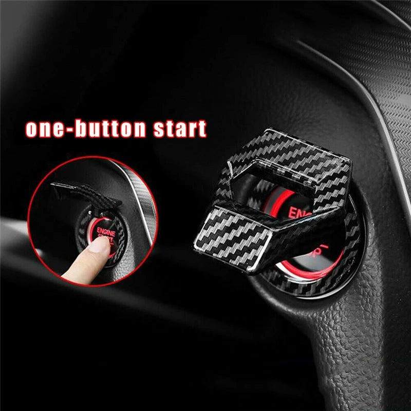Car Engine Start Stop Switch Button Cover Decorative Auto Accessories