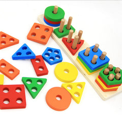 Kids Puzzle Shape Matching Building Block Toys