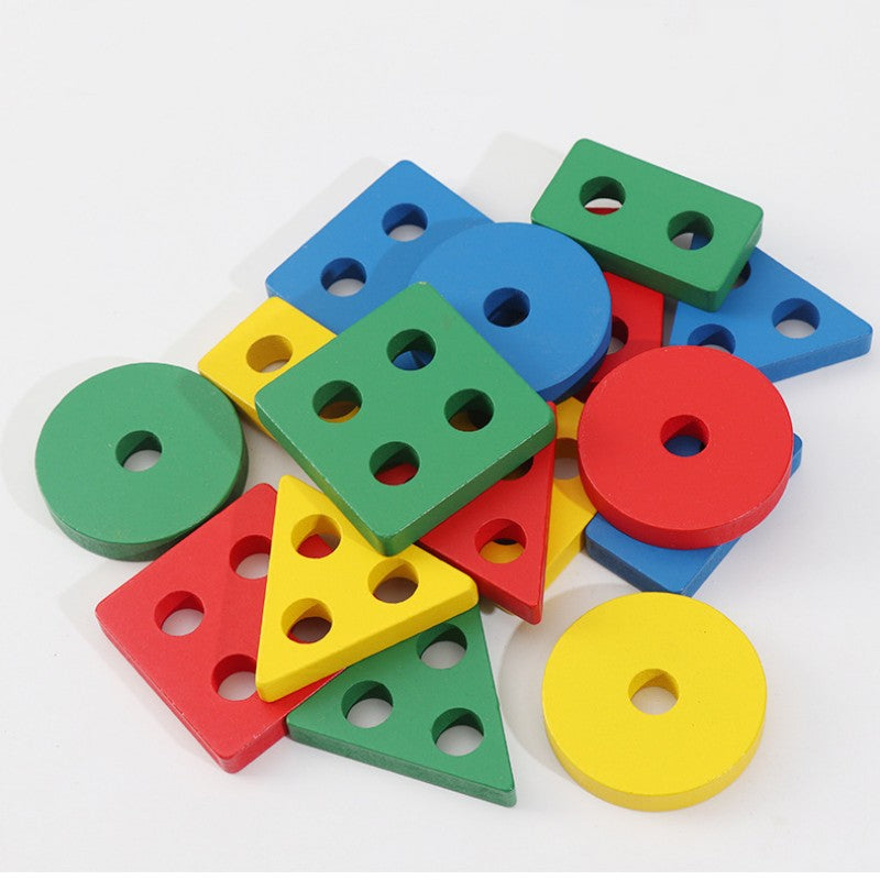 Kids Puzzle Shape Matching Building Block Toys