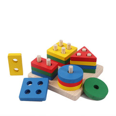 Kids Puzzle Shape Matching Building Block Toys