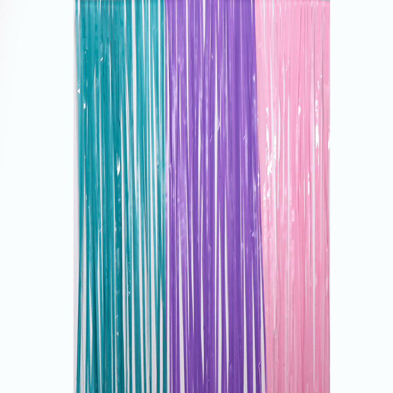 6ft High Macaroon Rain Curtain Birthday Decoration
