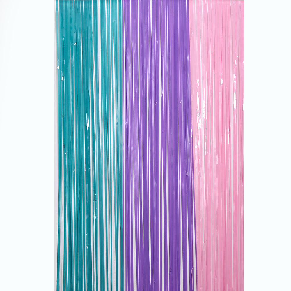6ft High Macaroon Rain Curtain Birthday Decoration