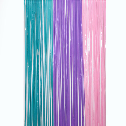 6ft High Macaroon Rain Curtain Birthday Decoration