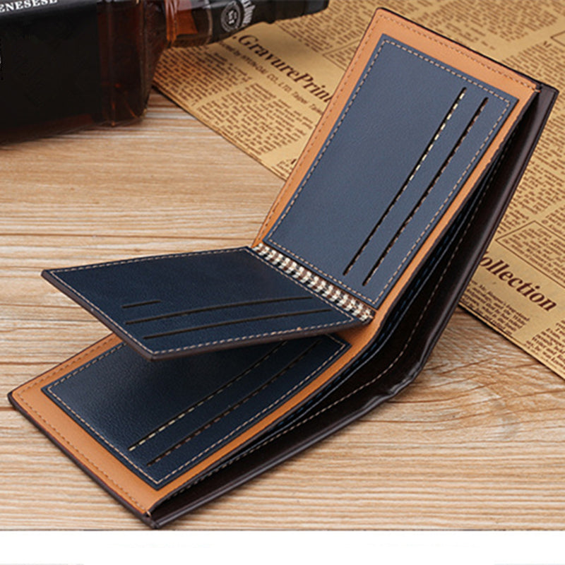 Men's Retro Leather Wallet Slim Purse Money Credit Card Holder