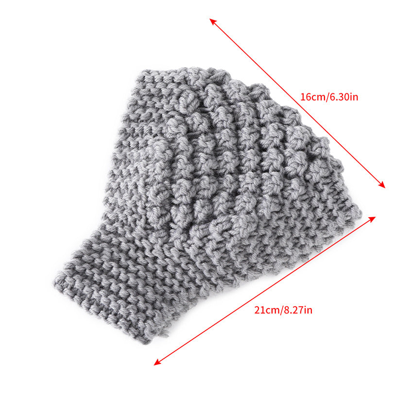 Winter Warm Knit Hairband Women's Woolen Solid Headbands Vintage Headwear