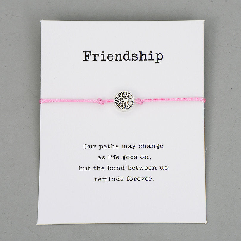 Life Tree Charm Bracelets Lucky Red String Friendship Wish Bracelets