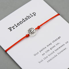 Life Tree Charm Bracelets Lucky Red String Friendship Wish Bracelets