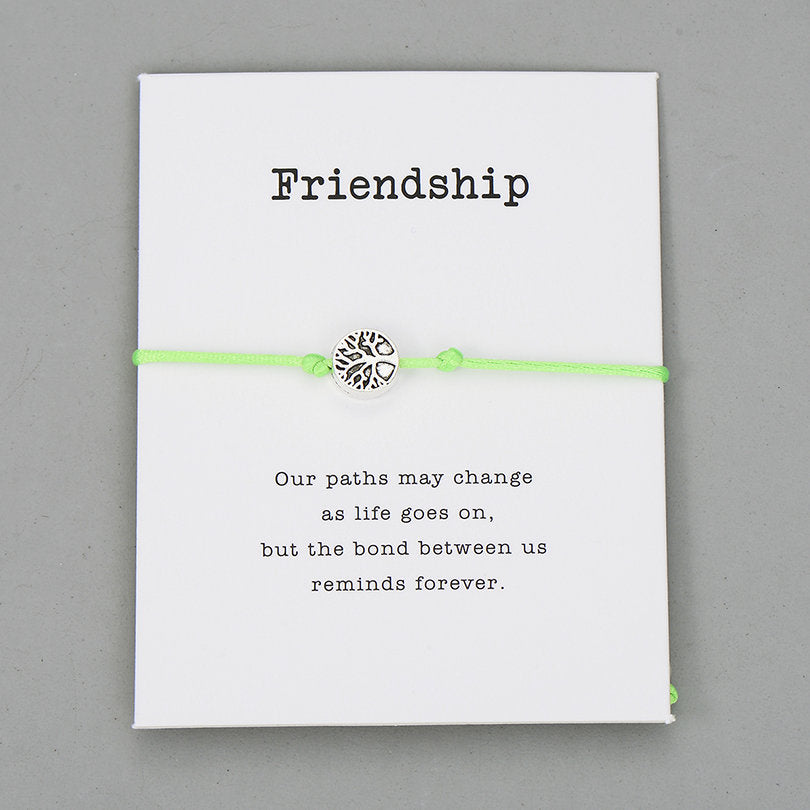 Life Tree Charm Bracelets Lucky Red String Friendship Wish Bracelets