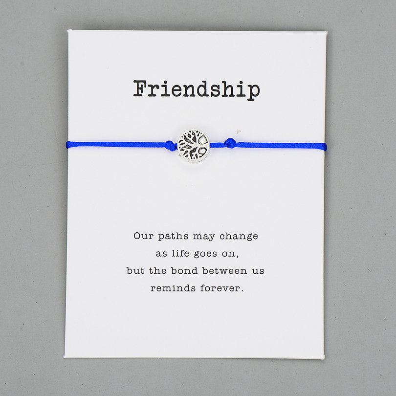 Life Tree Charm Bracelets Lucky Red String Friendship Wish Bracelets