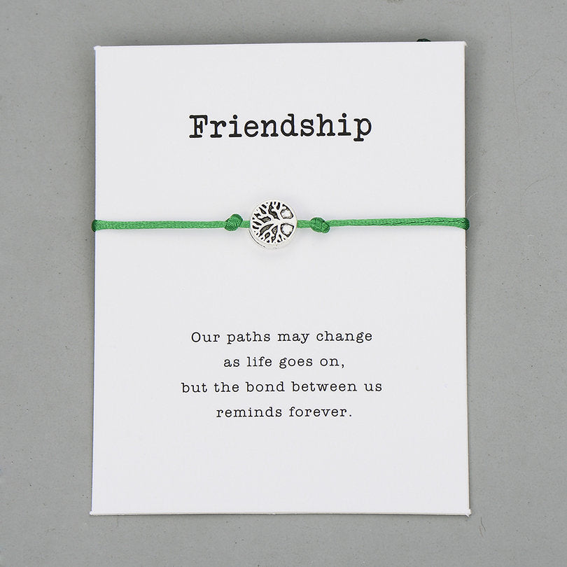 Life Tree Charm Bracelets Lucky Red String Friendship Wish Bracelets