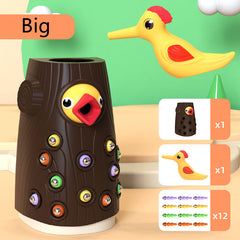 Woodpecker Catching Game Magnetic Fishing Toy