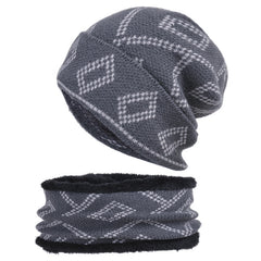 Men's Solid Thick Knitted Warm Hat