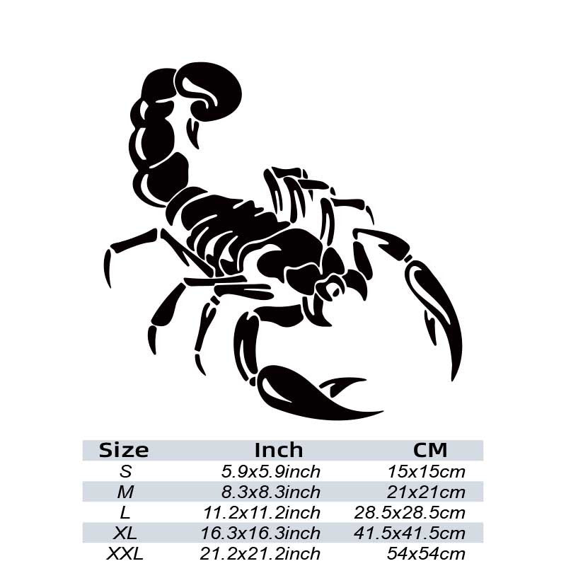 Scorpion Reflective Car Sticker Upgrade