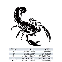 Scorpion Reflective Car Sticker Upgrade