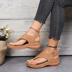 Women's Open Toe Thong Sandals Non Slip Flat Summer Sandals