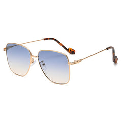 Ombre Lens Sunglasses Square Frame Glasses UV400