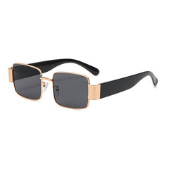Rectangle Sunglasses Gradient Metal Vintage Eyewear For Women