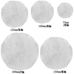 Wool Polishing Discs Set for Car Waxing & Buffing - 5 Sizes