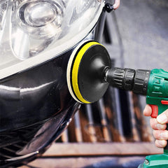 Wool Polishing Discs Set for Car Waxing & Buffing - 5 Sizes