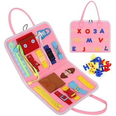 Busy Board Felt Toy Educational Learning Sensory Recognise Time Toy