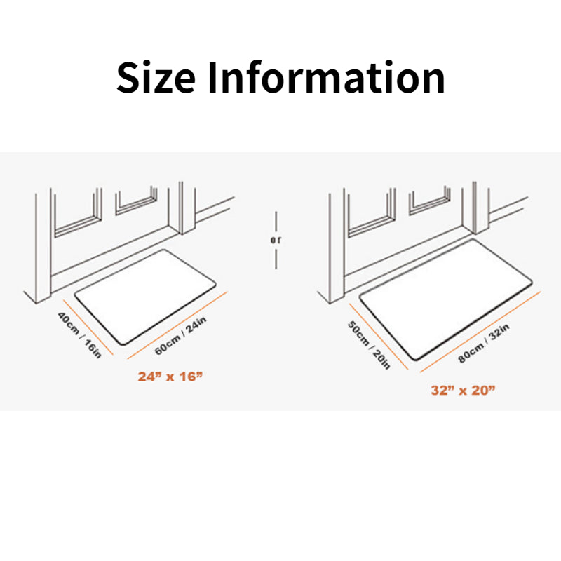 Non Slip Absorbent Bathroom Mat Kitchen Mat