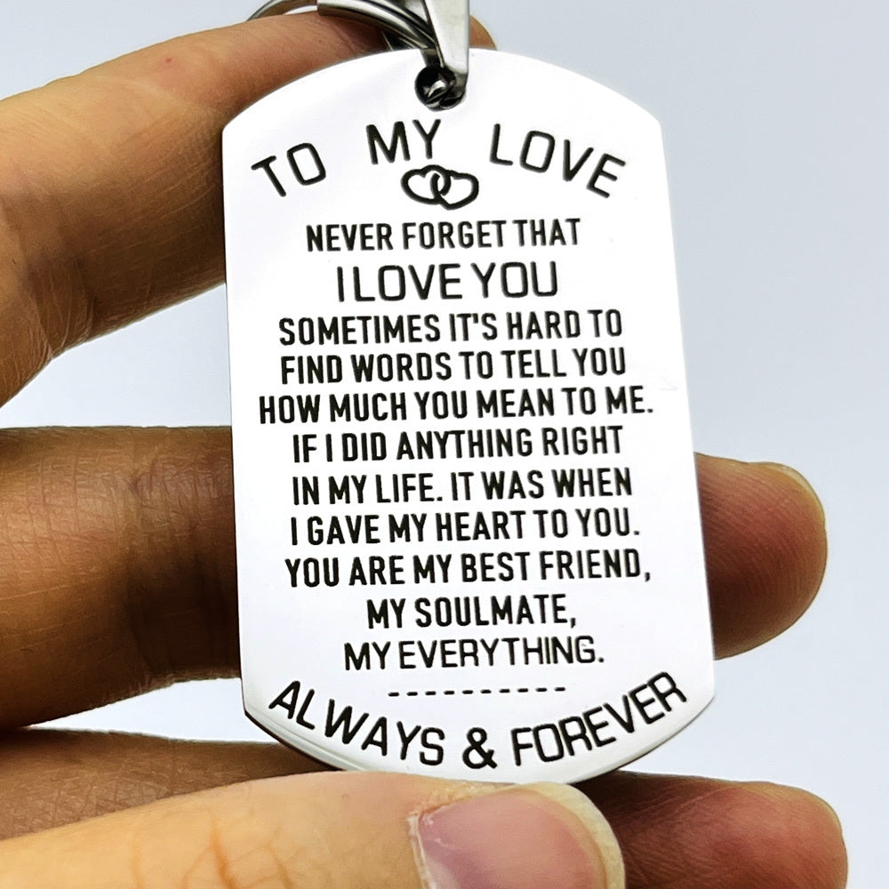 Love Keychain For Couples Husband Wife