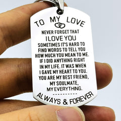 Love Keychain For Couples Husband Wife