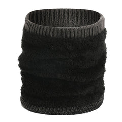 3pcs Outdoor Warm & Cold Proof Plus Velvet Bib Gloves Hat Set