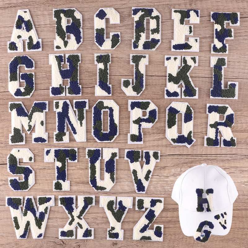 Embroidered Towel Cloth Label Camouflage DIY Patch