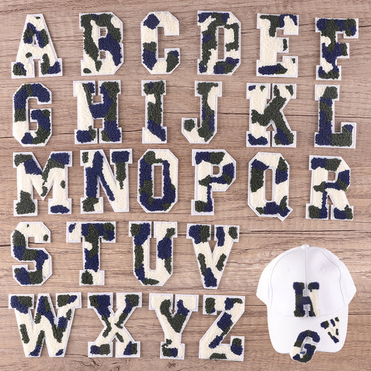 Embroidered Towel Cloth Label Camouflage DIY Patch