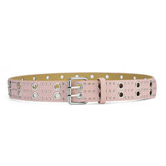 Punk Double Grommet Belt Y2K Studded Belt Gothic Rivet Belt