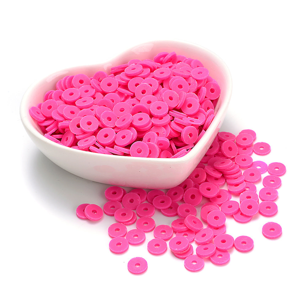 330pcs 6mm Mixed Polymer Clay Beads Bulk String Spacer Beads DIY Jewelry Making