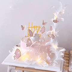 11pcs Butterfly Cupcake Toppers for Birthday Parties and Cakes