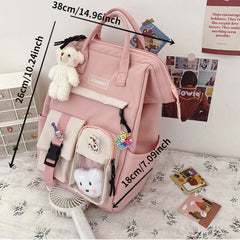 Student Casual Waterproof Nylon Backpack