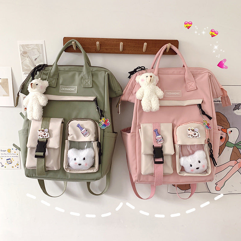 Student Casual Waterproof Nylon Backpack